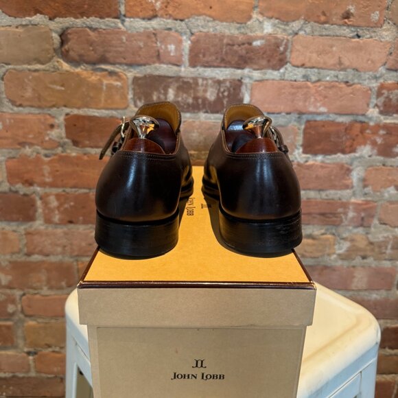 John Lobb The Millennial Double Monk Strap Shoes – Burnt Almond Calf - Picture 3 of 6